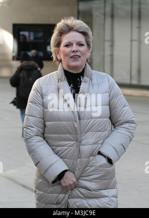 Londres, Royaume-Uni, le 11 février 2018 : Anna Soubry MP vu à la BBC à Londres Credit : RM Press/Alamy Live News Banque D'Images