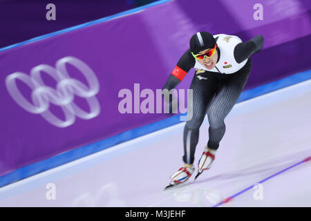 Gangneung, Corée du Sud. Feb 11, 2018.  ? Seitaro Ichinohe (JPN) : Patinage de vitesse 5000m hommes au cours de l'ovale à Gangneung, PyeongChang 2018 Jeux Olympiques d'hiver à Gangneung, Corée du Sud . Credit : Yohei Osada/AFLO SPORT/Alamy Live News Banque D'Images