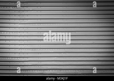 Fond métal ondulé - fer blanc à rayures Banque D'Images