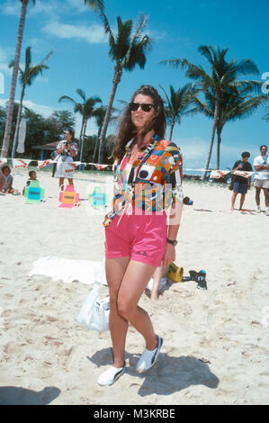 L'actrice Brooke Shields assister à 'auani Lani Celebrity Invitational Sport' le 20 mai 1991 au Ritz Carlton Hotel à Mauani Lani, Île d'Hawaï, Hawaï. Photo de Barry King/Alamy Stock Photo Banque D'Images