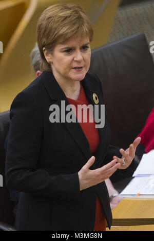 Les politiciens s'occupe le premier ministre écossais hebdomadaire's Questions de Holyrood. Comprend : Nicola Sturgeon Où : Édinbourg, Royaume-Uni Quand : 11 Jan 2018 : Crédit d'Euan Cherry/WENN.com Banque D'Images