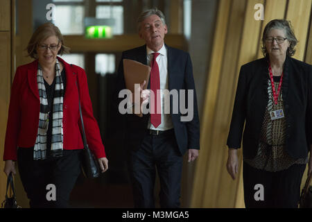 Les politiciens s'occupe le premier ministre écossais hebdomadaire's Questions de Holyrood. Avec : Richard Leonard Où : Édinbourg, Royaume-Uni Quand : 11 Jan 2018 : Crédit d'Euan Cherry/WENN.com Banque D'Images