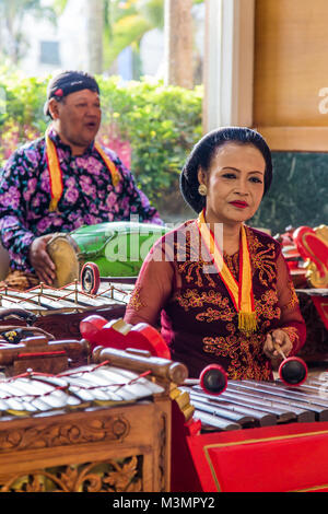 La musique traditionnelle d'Indonésie Banque D'Images