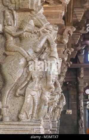 L'Inde, le Tamil Nadu, Tirukalukundram Vedagiriswarar, Temple Banque D'Images