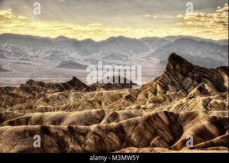 La vallée de la mort Zabriskie Point prises en 2015 Banque D'Images