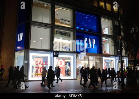 Magasin GAP sur Oxford Street, London, England, UK Banque D'Images