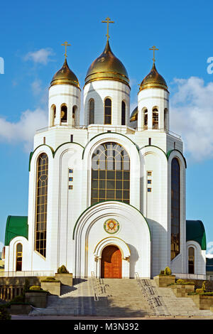 Kaliningrad, Cathédrale Orthodoxe de Christ le Sauveur Banque D'Images