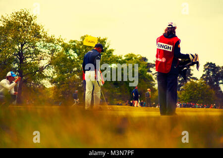 Jeev Milkha Singh Walton Heath, Surrey, de qualification de l'USGA, Angleterre, Royaume-Uni. Credit : Londres Snapper Banque D'Images