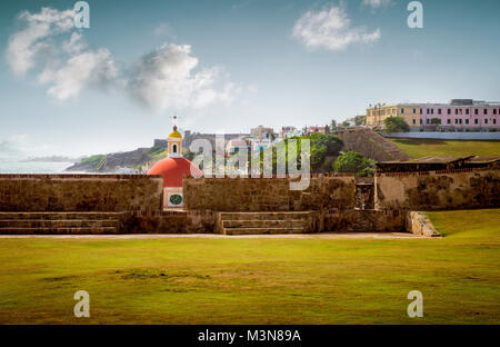 Santa Maria Magdalena de Pazzis cimetière à Old San Juan, Puerto Rico Banque D'Images