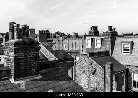 Les toits de Londres, le Victorian House Banque D'Images