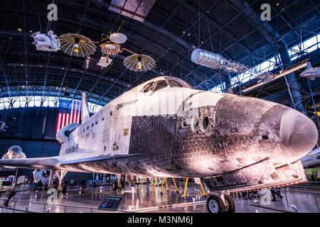 La navette spatiale Discovery, Smithsonian Museum Banque D'Images