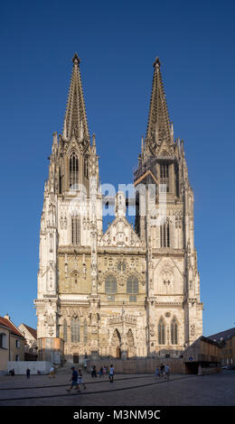 La cathédrale de Regensburg (Dom ou Saint Pierre) Dom Regensburger, Bavière, Allemagne, Banque D'Images