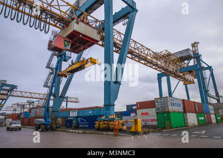 Port de Belfast Banque D'Images