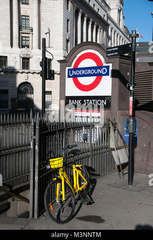 Service de location de vélos dockless Ofo Banque D'Images