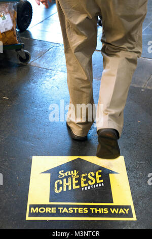 Say Cheese Festival directions Prahran Market Melbourne Australie Banque D'Images