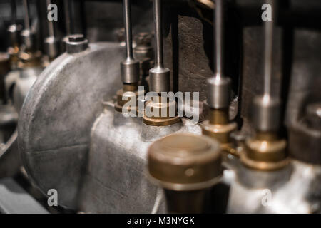 Détails moteur intérieur airpcraft , vieux moteur - transport - Technologie Banque D'Images