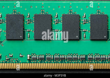 Mise à plat horizontal fond graphique de frontière RAM DIMM module puce mémoire de l'ordinateur Banque D'Images