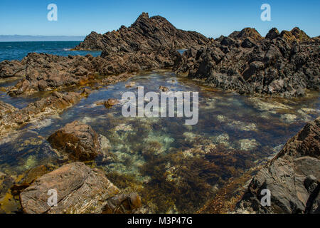 Couta Rocks, Arthur-Pieman Conservation Area, Arthur River, Tasmanie, Australie Banque D'Images