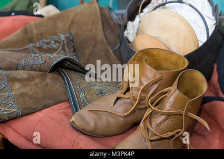 York, Royaume-Uni. 12 février 2018. York Jorvik Viking Festival, York, North Yorkshire, UK. Images à l'ouverture de la semaine à New York. Credit : Alan Walmsley/Alamy Live News. Banque D'Images