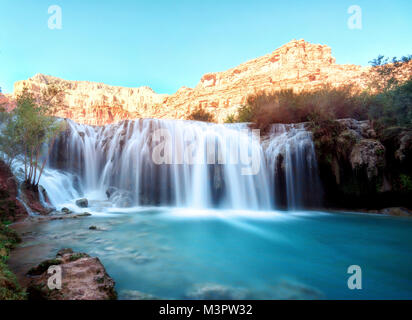 Bas Havasu Falls prises en 2015 Banque D'Images