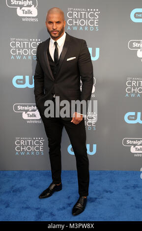 Le 23e Critics' Choice Awards - Arrivals comprend : Ricky Whittle Où : Los Angeles, California, United States Quand : 11 Jan 2018 Crédit : Brian à/WENN.com Banque D'Images