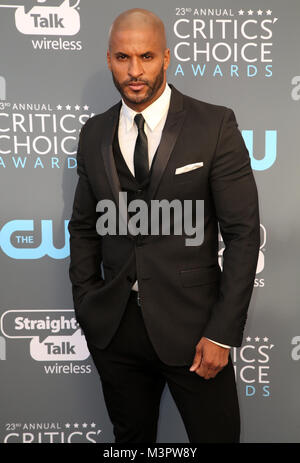 Le 23e Critics' Choice Awards - Arrivals comprend : Ricky Whittle Où : Los Angeles, California, United States Quand : 11 Jan 2018 Crédit : Brian à/WENN.com Banque D'Images