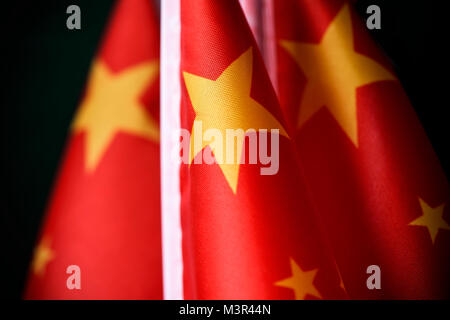 Libre de quelques drapeaux de Chine mis en ligne Banque D'Images