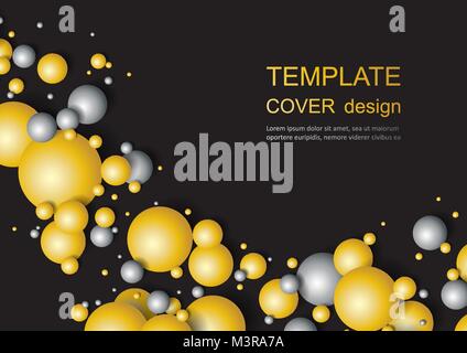 Brillant fond coloré boules. Relevant des sphères. Résumé Les friandises. Illustration de Vecteur