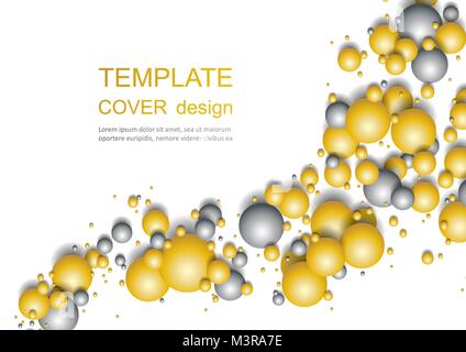 Brillant fond coloré boules. Relevant des sphères. Résumé Les friandises. Illustration de Vecteur