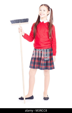 Nettoyage de l'école Banque D'Images