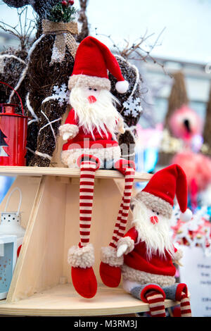 Décorations de Noël au Marché de Noël scandinave, London, UK Banque D'Images