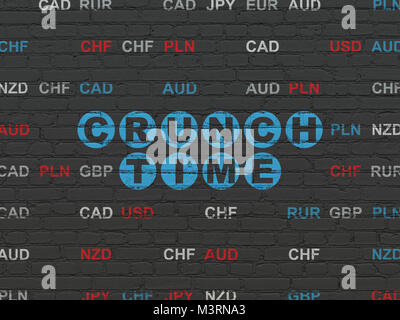 Concept d'entreprise : le manque de temps sur wall background Banque D'Images