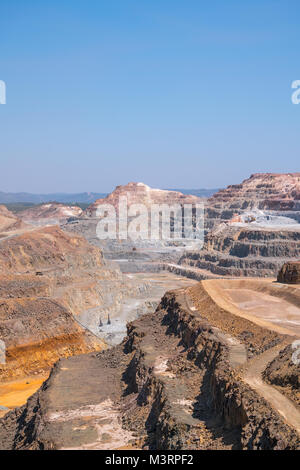 Mine à ciel ouvert de Cerro Colorado. Riotinto, province de Huelva Andalousie, Espagne Banque D'Images