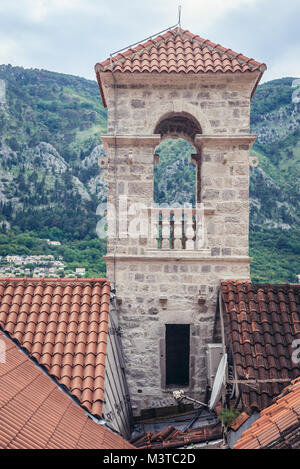 Vieille ville de Kotor, ville côtière située dans la baie de Kotor de Mer Adriatique, le Monténégro Banque D'Images
