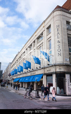 Heals & Son magasin sur Tottenham Court Road, Londres, UK Banque D'Images