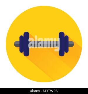 Avec l'ombre sur fond jaune Illustration de Vecteur