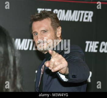 La projection de gala de 'Commuter' au Cineworld Dublin à Dublin, Irlande. Avec : Liam Neeson Où : Dublin, Leinster, Irlande Quand : 12 Janvier 2018 : Crédit Photos/WENN.com Brightspark Banque D'Images