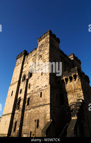Le château de Newcastle Upon Tyne, Angleterre. Gardez la date du 13ème siècle et donne à la ville son nom moderne. Banque D'Images