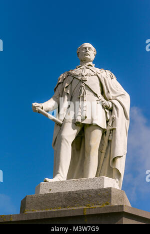 Statue de Prince Albert sur la colline du Château Tenby Dyfed UK Banque D'Images