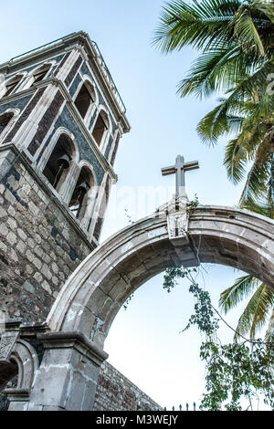 Misión de Nuestra Señora de Loreto Conchó également connu sous le nom de Mission de Notre Dame de Lorette ; ville de Loreto, Baja California Sur, Mexique Banque D'Images