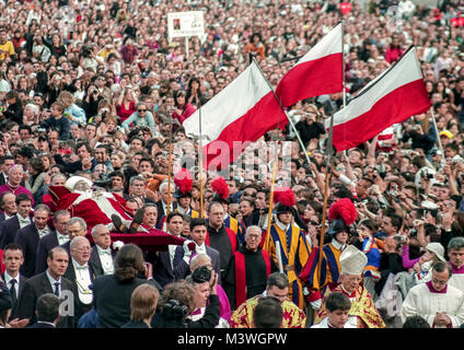 Jean Paul II la mort et les funérailles 8 Avril 2005 Banque D'Images