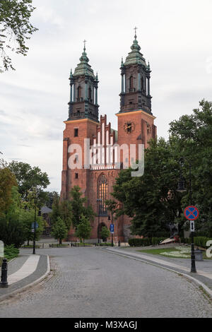 Basilique des Saints Pierre et Paul sur l'île Tumski. Poznan. Pologne Banque D'Images