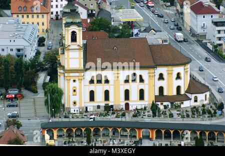 L'Abbaye de Wilten, Innsbruck, Autriche Banque D'Images