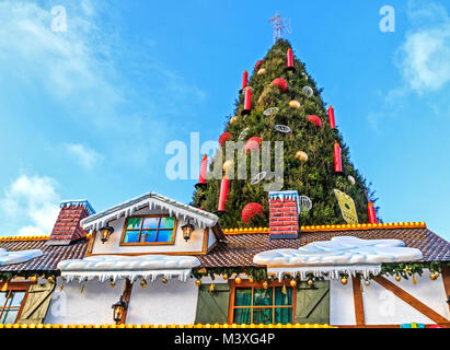 Marché de Noël de la ville allemande de Dortmund Banque D'Images