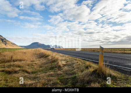 Prendre la route dans le sud de l'Islande Europe backrounds Banque D'Images