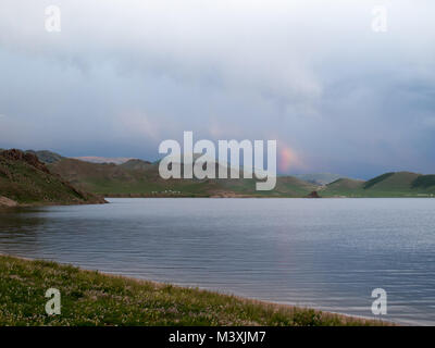 Great White Lake Mongolie Banque D'Images