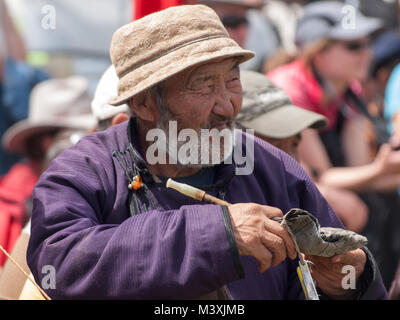 Ancien homme de Mongolie Banque D'Images