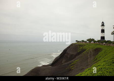 La Marina Lighthouse Miraflores Lima Pérou Banque D'Images