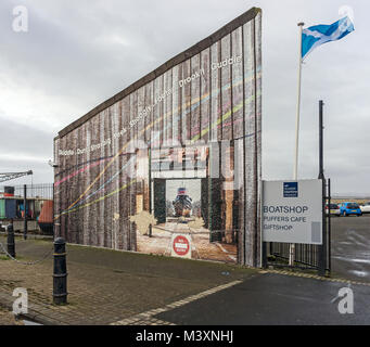 Mur à Scottish Maritime Museum à Irvine Ayrshire du Nord Scotland UK Banque D'Images