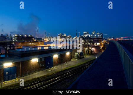 L'usine chimique à Wesseling, près de Cologne, Allemagne. Banque D'Images